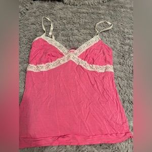 PINK lace cami super soft size M/L